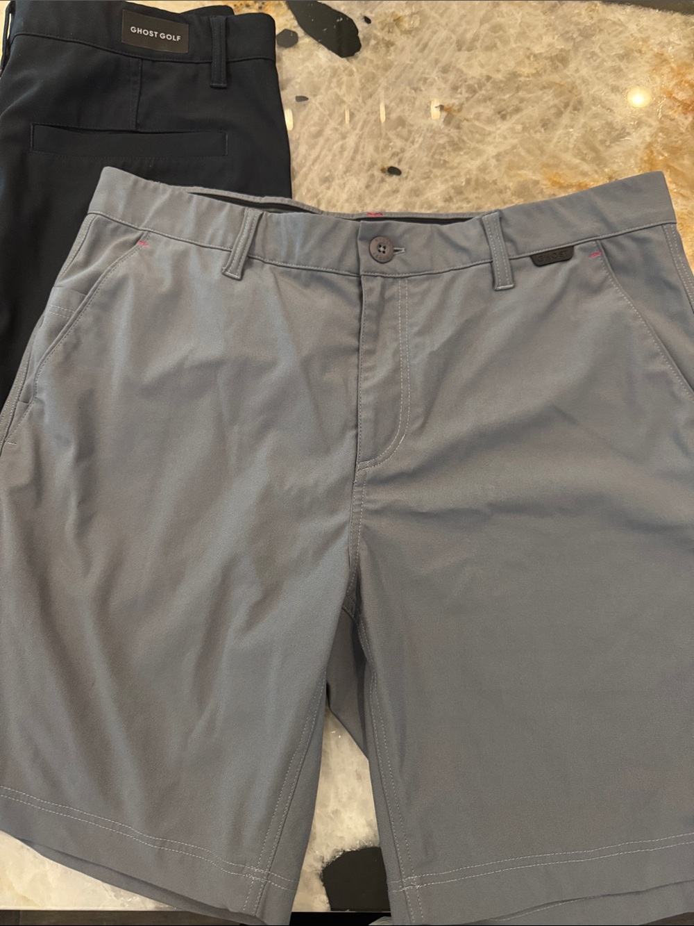 Ghost Golf Men’s Performance Shorts — Black & Gray - Picture 2 of 6